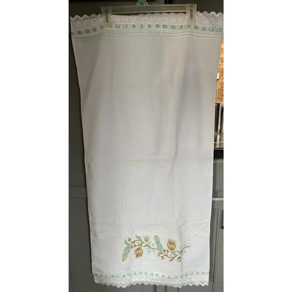 2 ~ Ozdilek International Flower Embroidered Decorative Towels Bathroom Decor
